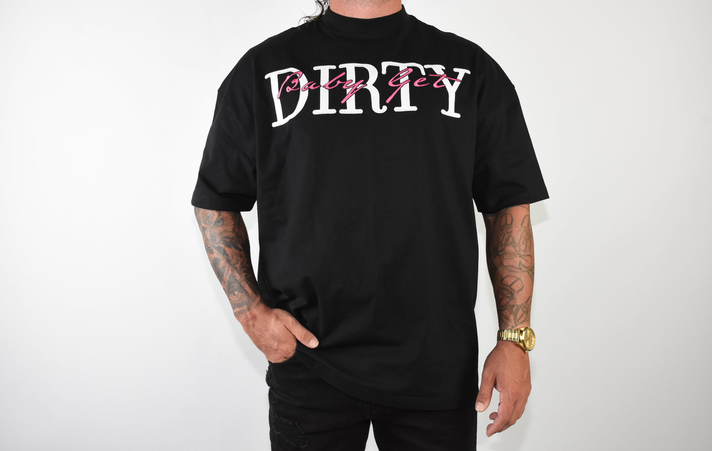 DEUCE-ACE OVERSIZED TEE (VEGAS PINK)