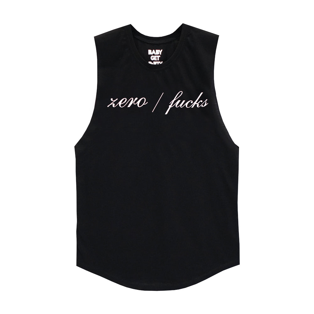 ZERO FUCKS BOYS MUSCLE TEE